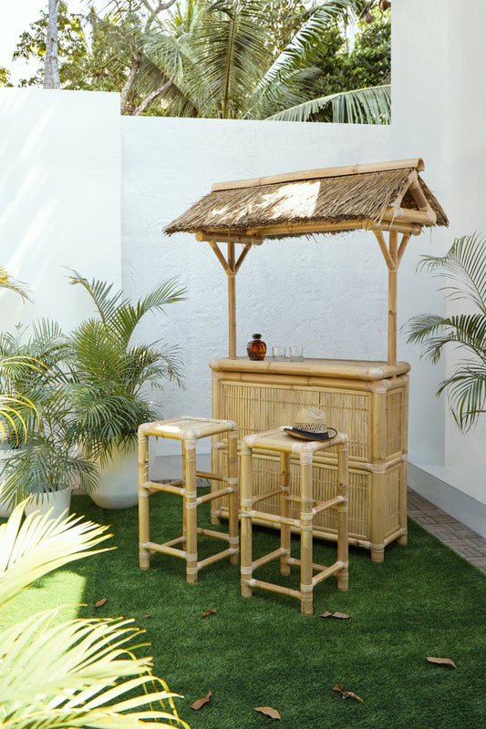 bamboo table Bali – boho decor handcrafted in Bali by BaliSouk