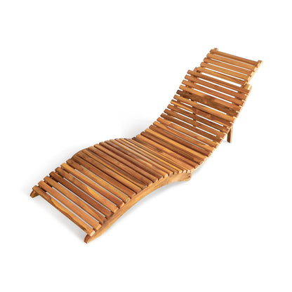 Teak beach chair – San Remo, natural natural materials in boho style