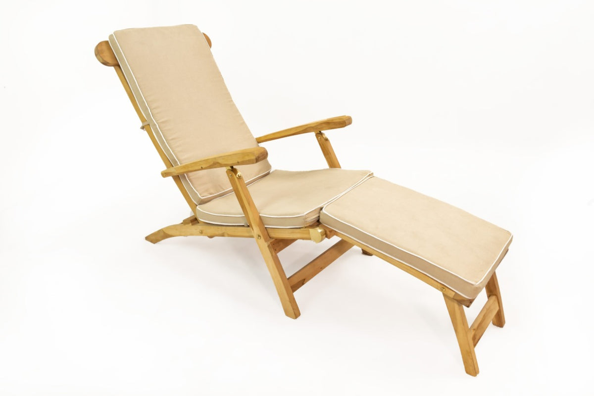 Handcrafted teak deck chair – Deck Chair, boho furniture from BaliSouk