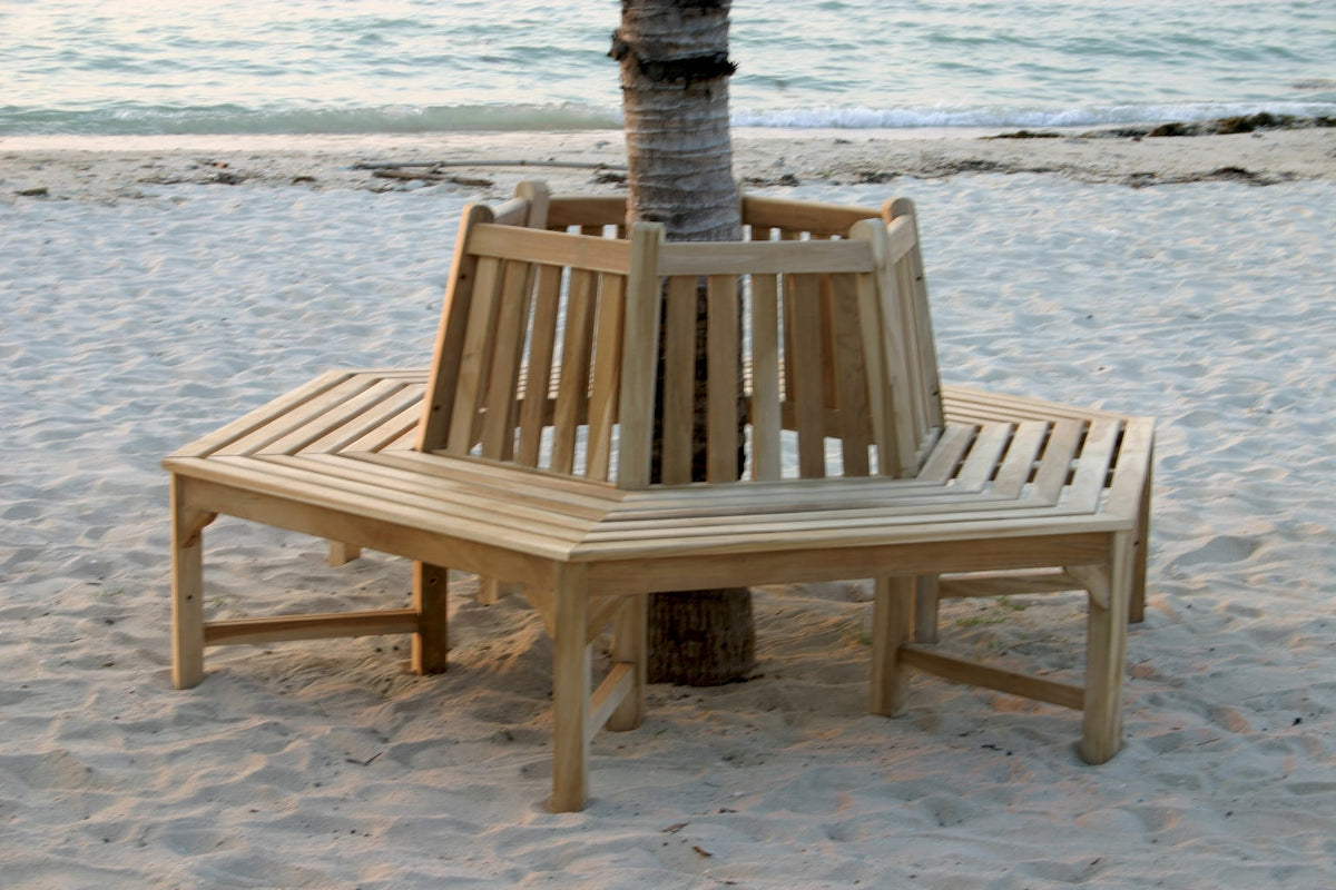 The Rondel bench – natural materials, boho furniture handmade in Bali