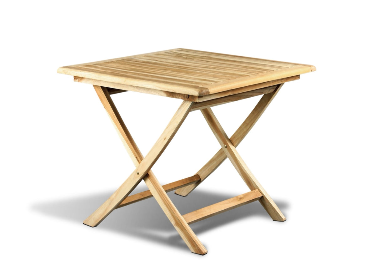Teak folding table – Modena, natural natural materials in boho style