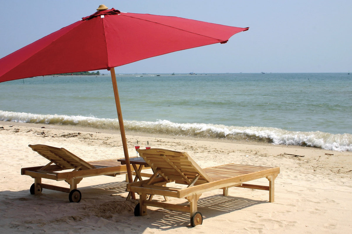 Iii umbrella base in natural materials – handmade boho furniture from Bali