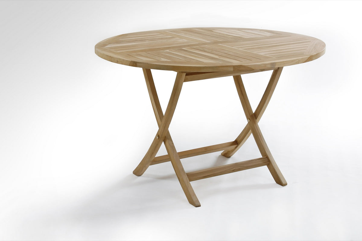 Modena folding table, boho furniture handmade by Balinese artisans