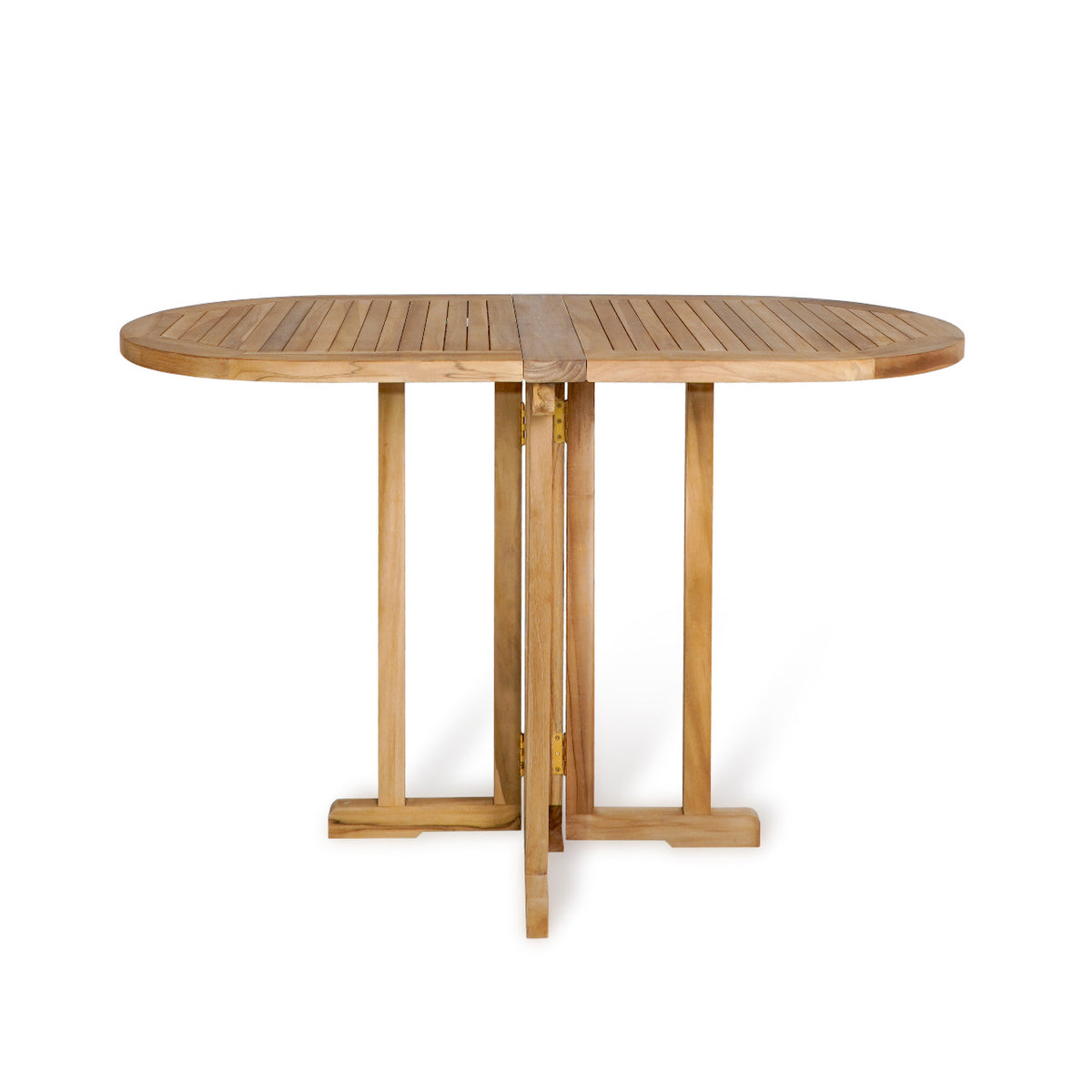 Teak outdoor table Colibri Balcony – boho furniture, handwoven and handmade in Bali