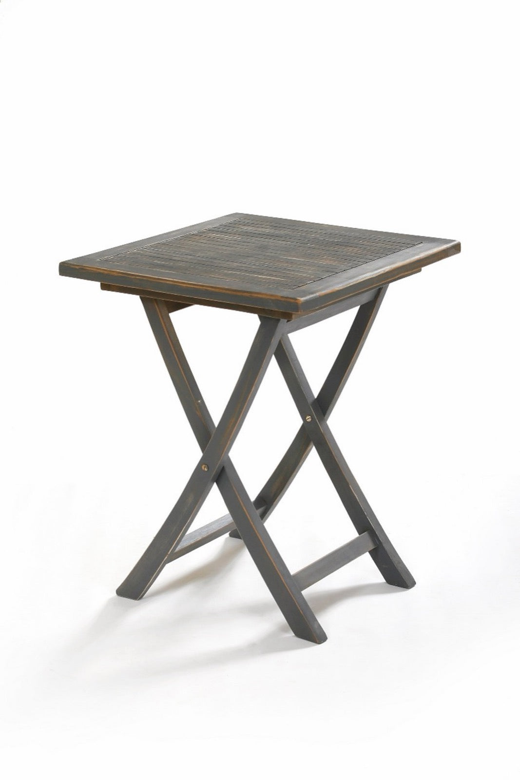 Teak folding table Modena – boho furniture, handwoven and handmade in Bali