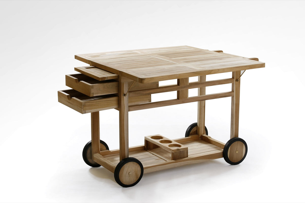 Troui trolley in natural materials – handmade boho furniture from Bali