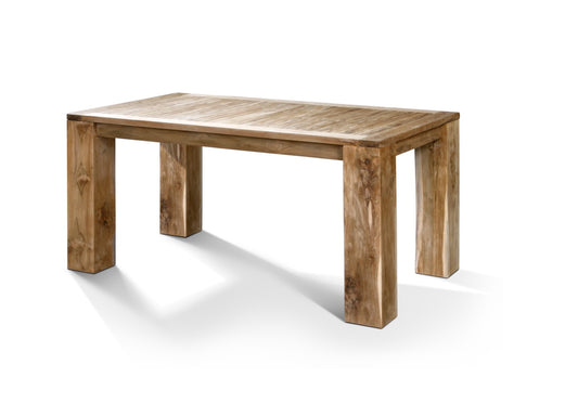 Boho solid teak table Elverdissen Bold Legs, handcrafted in Bali