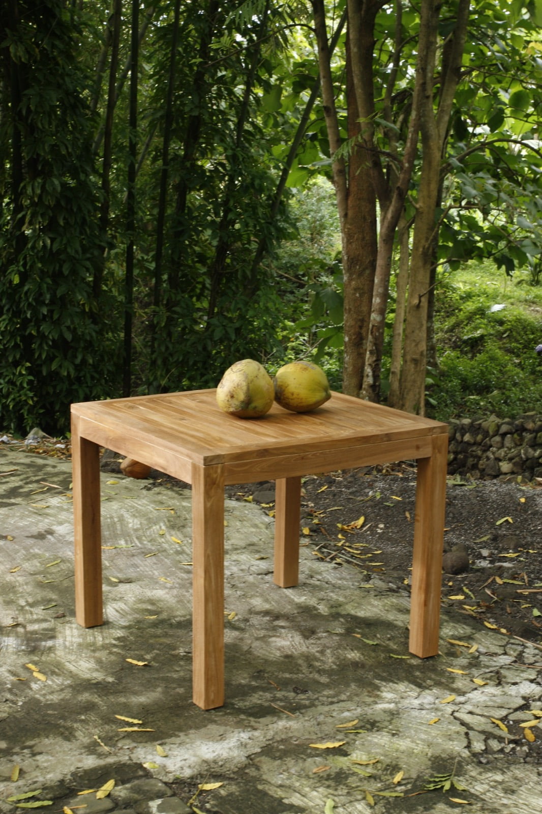 Handmade teak table – the Duisburg, boho furniture made in Bali