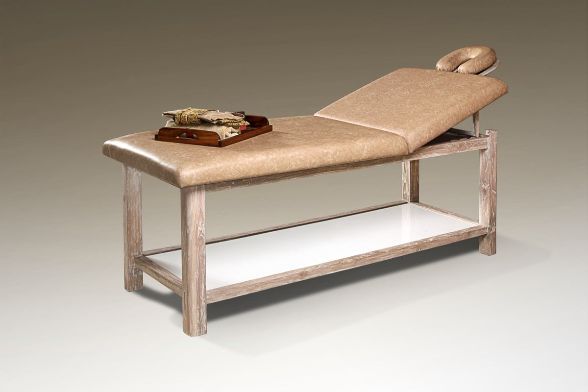 Teak massage bench – Massage Bench, natural natural materials in boho style