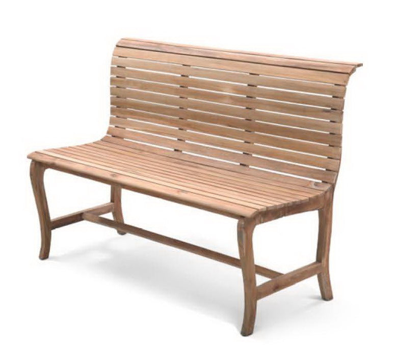 Teak sofa – Strip – boho furniture handmade in Bali by BaliSouk