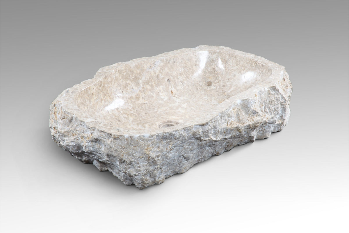 Marble washbasin Marble Sink – boho furniture handcrafted in Bali by BaliSouk