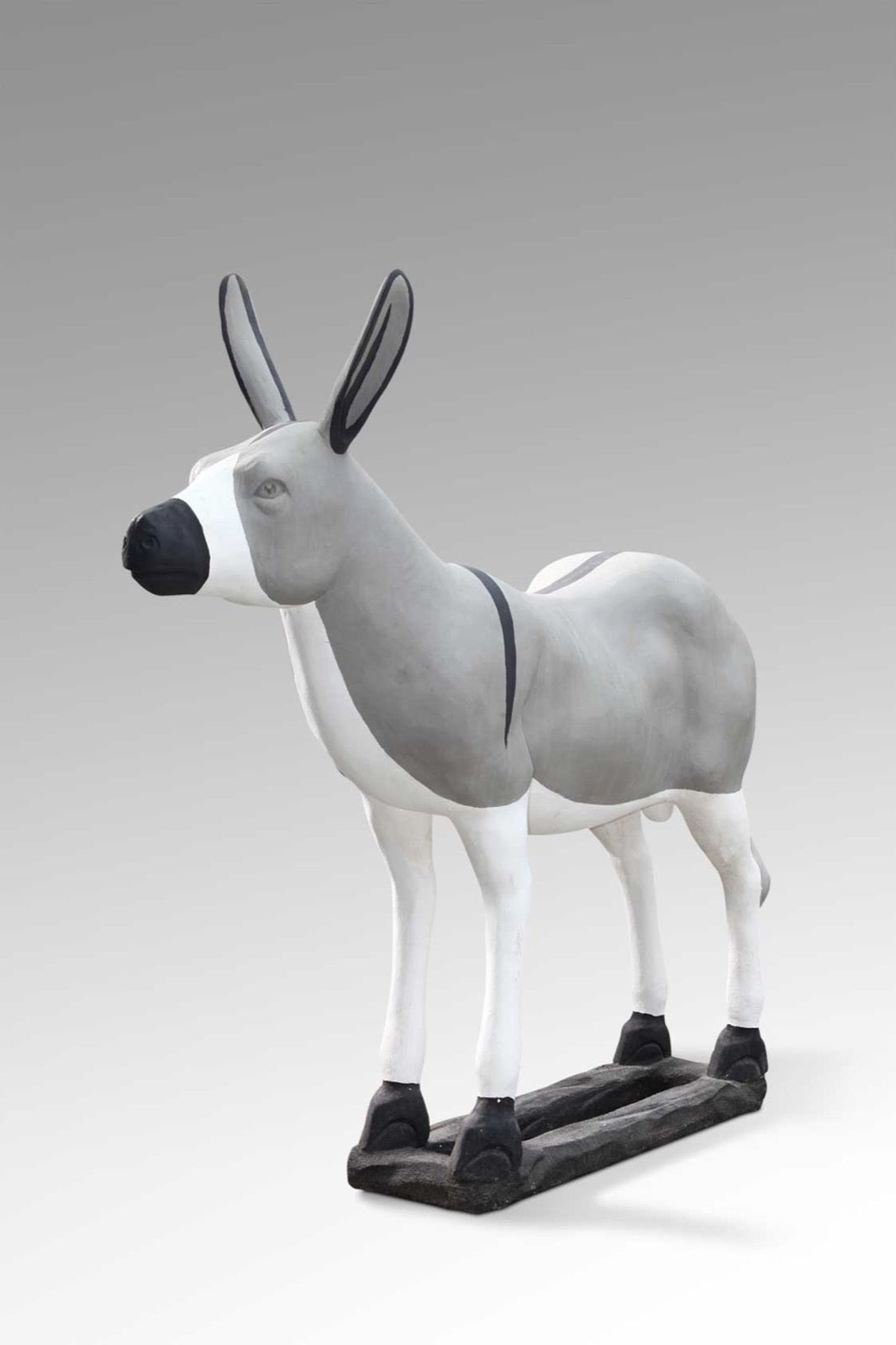 Concrete sculpture – Donkey, natural natural materials in boho style
