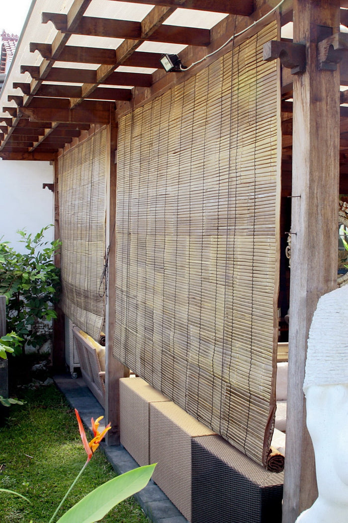 Handmade bamboo room divider – the Barrier, boho decor made in Bali