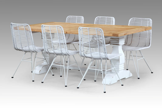 Solid teak dining table Shanghai, made in Bali