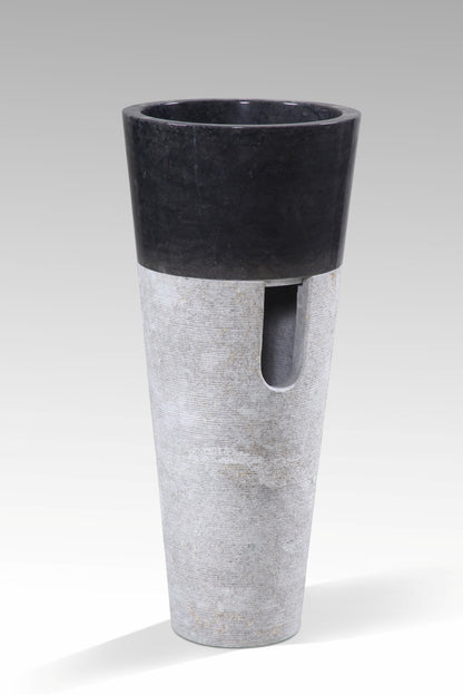 Marble washbasin – Cone Sink – boho furniture handmade in Bali by BaliSouk