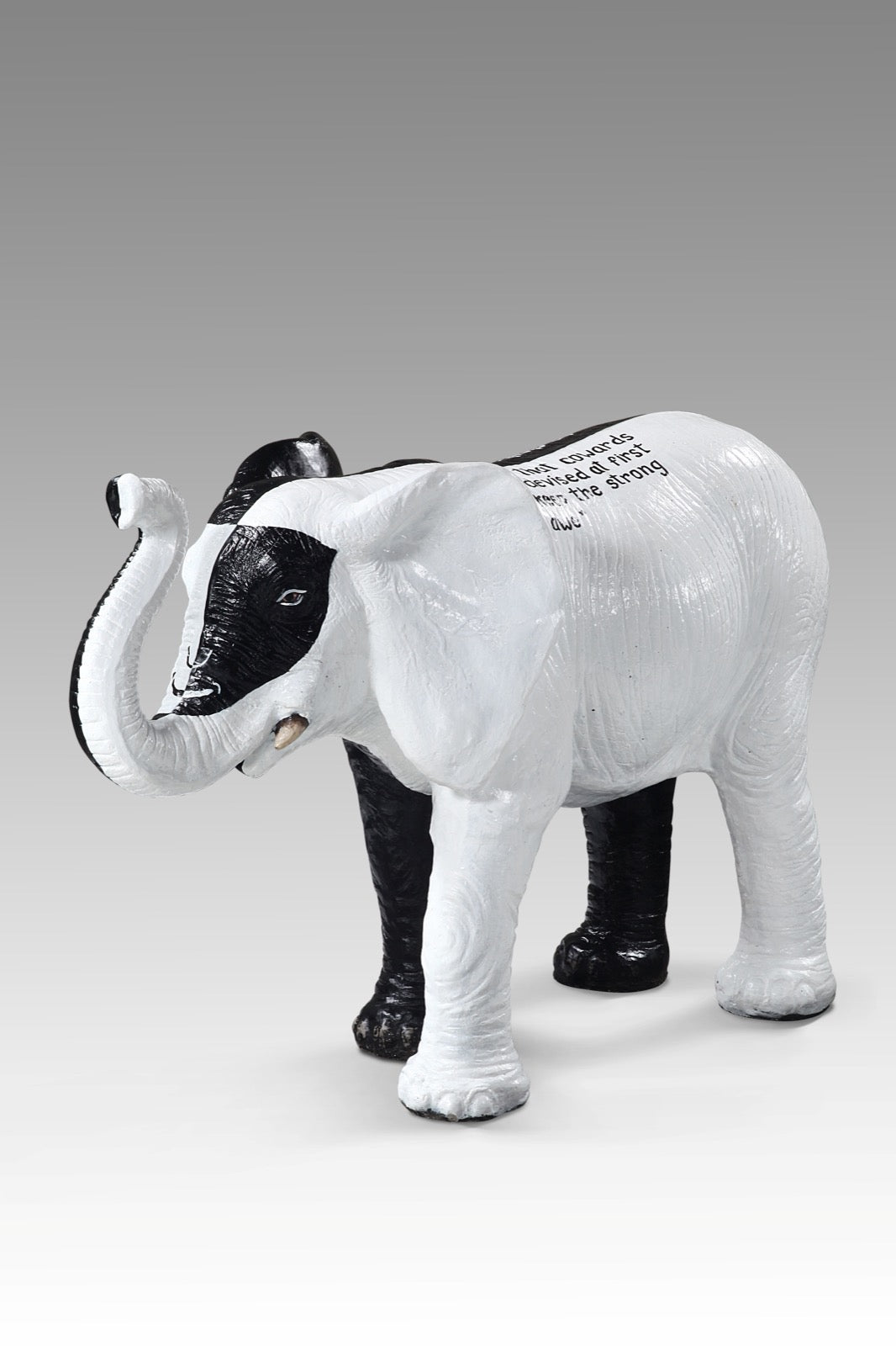 Elephant sculpture in natural materials – handmade boho decor from Bali