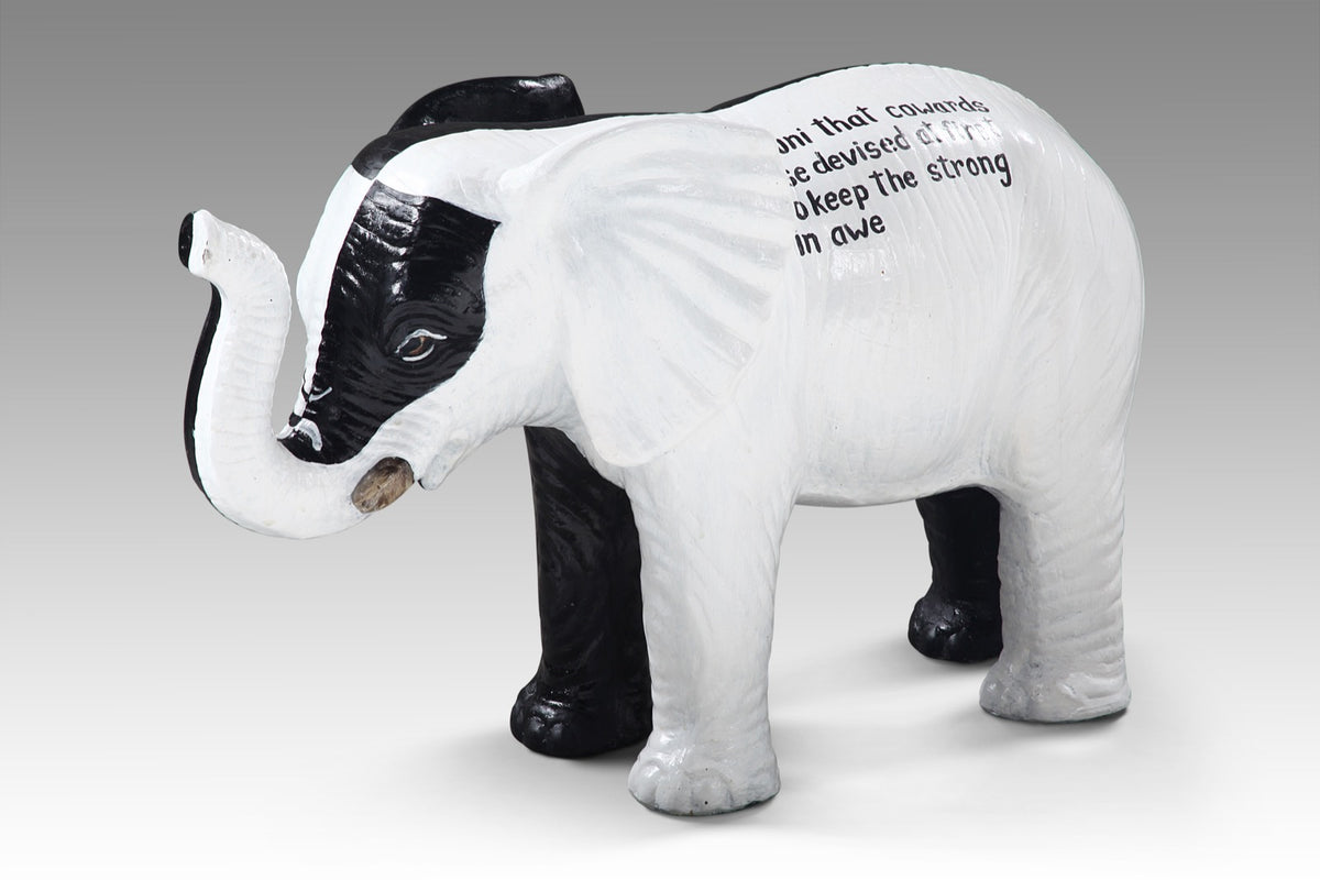 Handmade resin sculpture – the Elephant, boho decor made in Bali