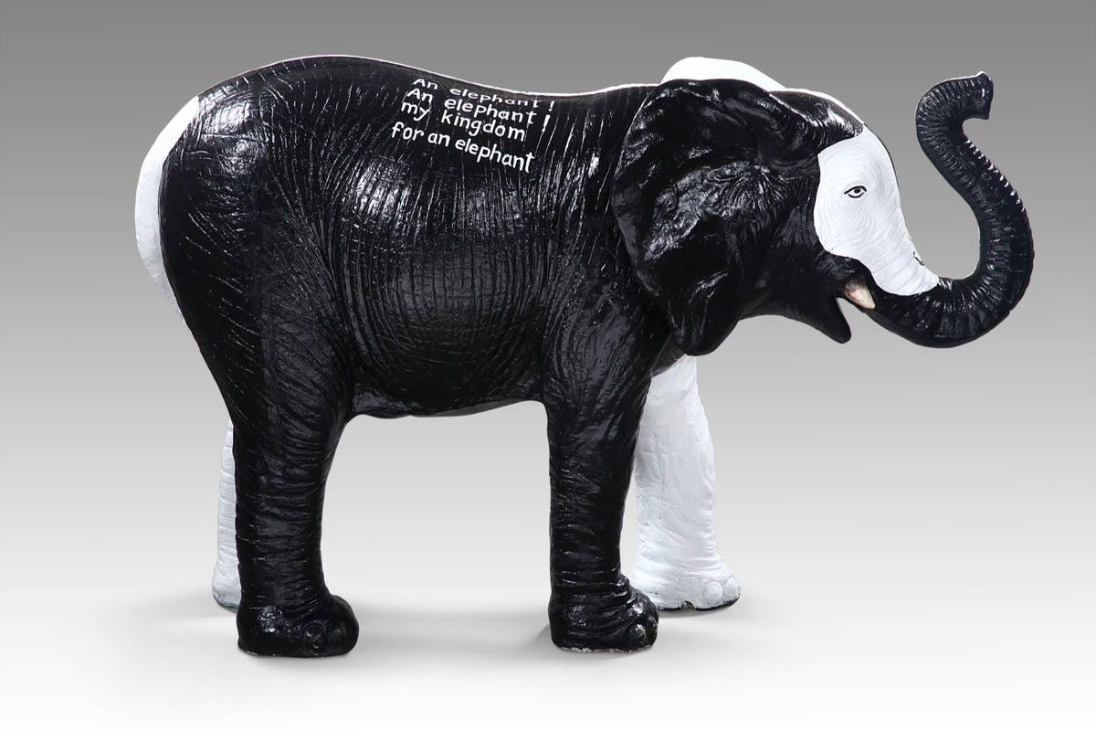 Resin sculpture – Elephant – boho decor handmade in Bali by BaliSouk
