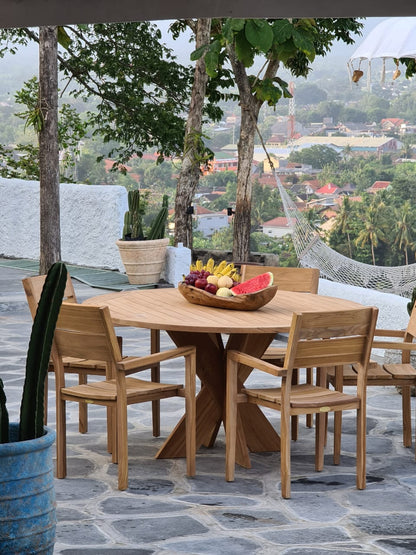 Batavia – natural materials table, boho furniture from Bali