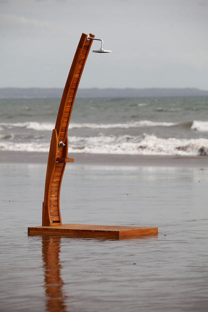 Teak decorative piece – Sabrina Shower – boho decor handmade in Bali by BaliSouk
