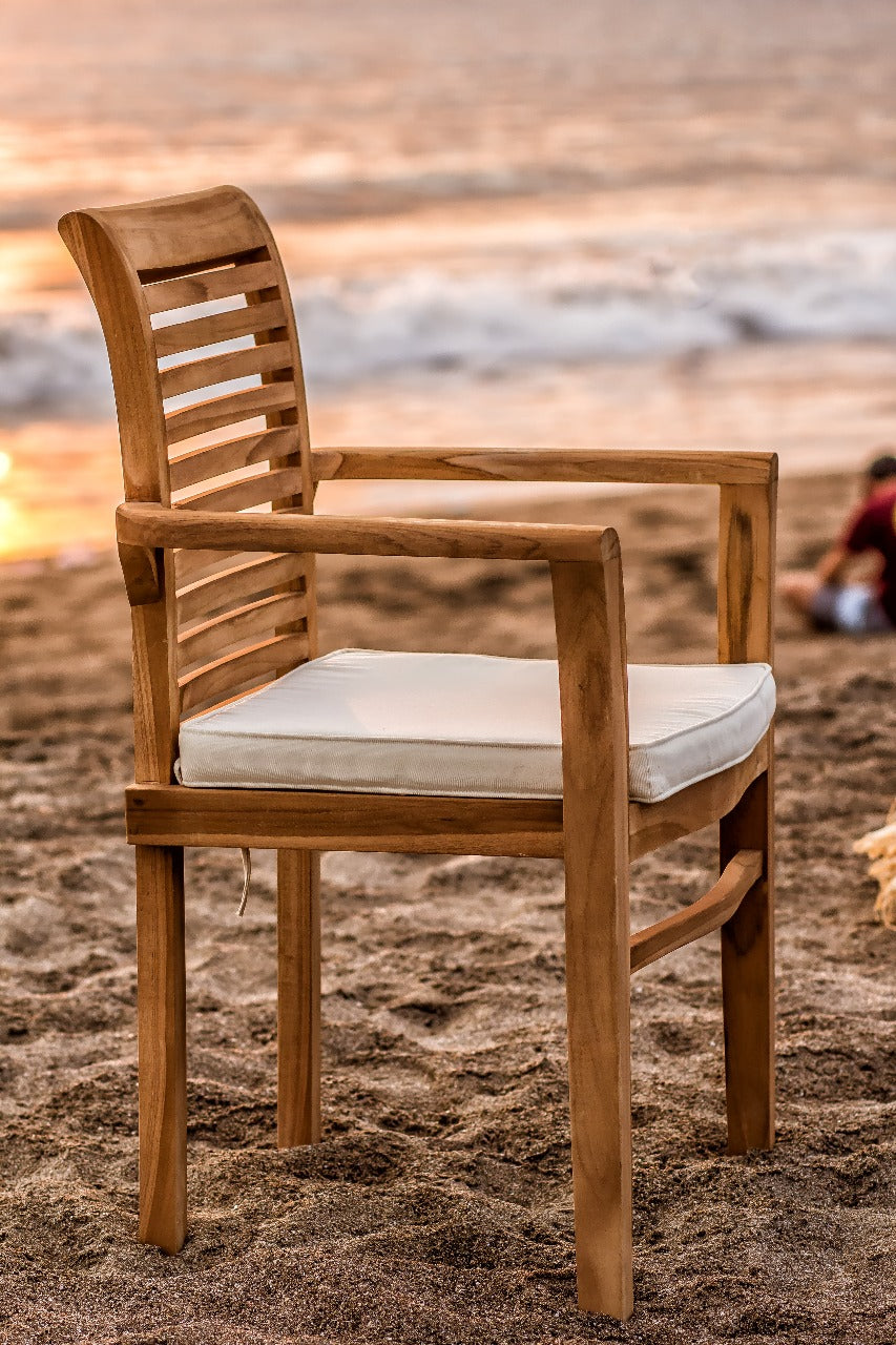 The Stacy Arm armchair – natural materials, boho furniture handmade in Bali