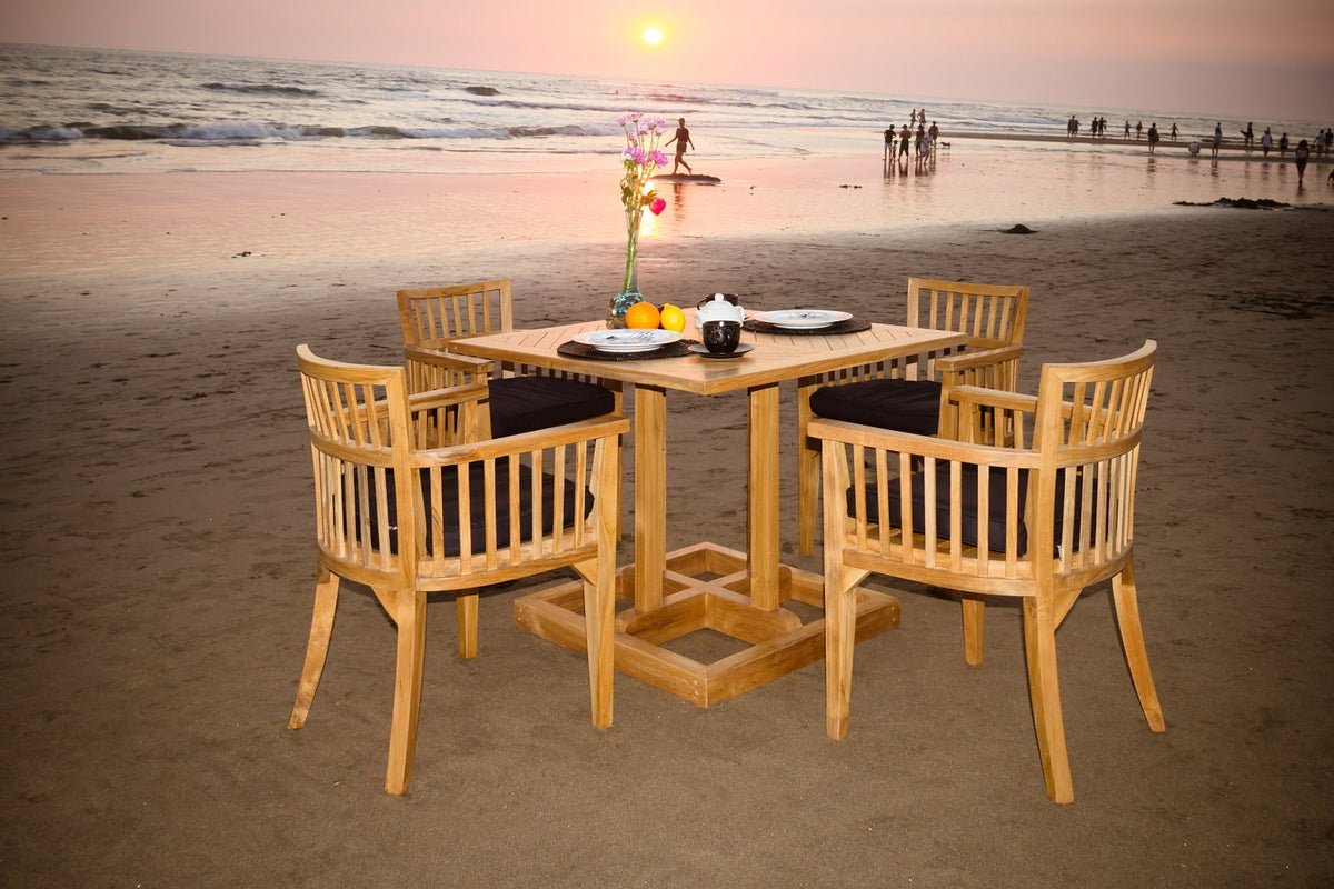 Marika dining table in natural materials – handmade boho furniture from Bali