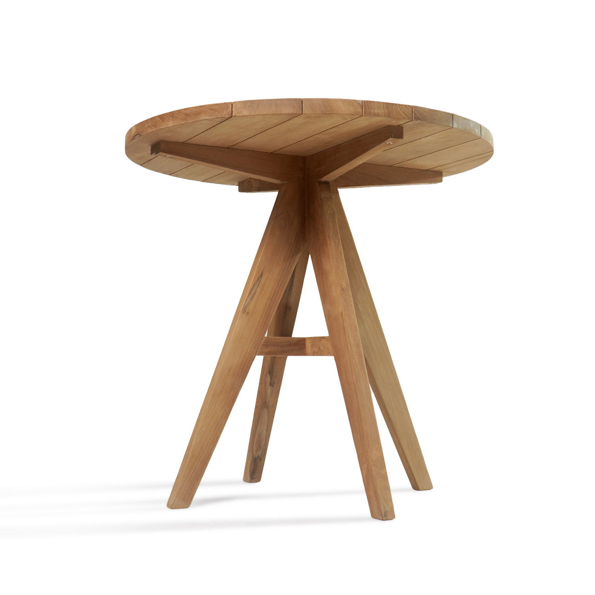 Teak table Leo – boho furniture, handwoven and handmade in Bali