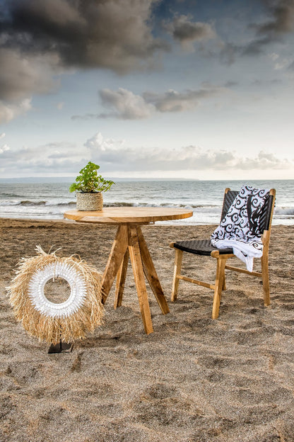 Handcrafted teak table – Leo, boho furniture from BaliSouk