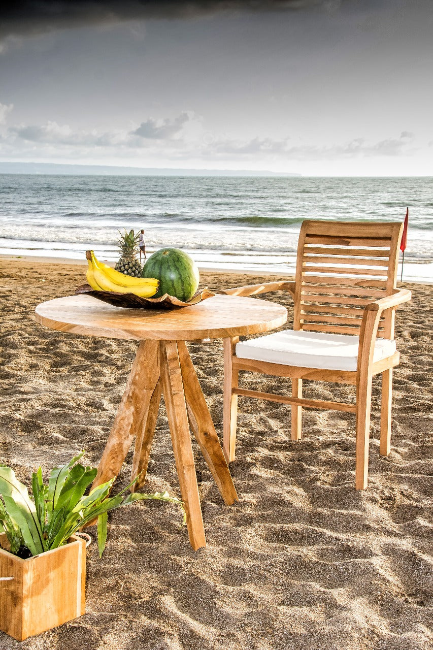 Leo table in natural materials – boho furniture by BaliSouk