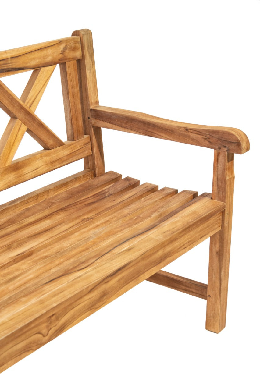 Anja 2 – natural materials bench, boho furniture from Bali