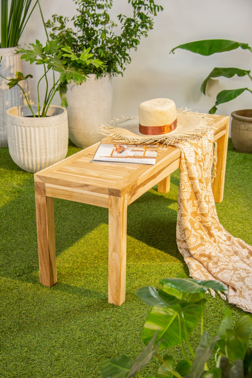 Bristol – natural materials bench, boho furniture from Bali