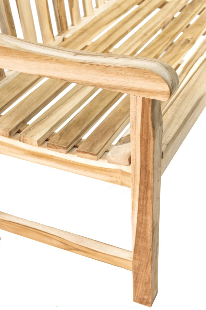 Teak bench Heidelberg 2 – handmade in Bali, boho style
