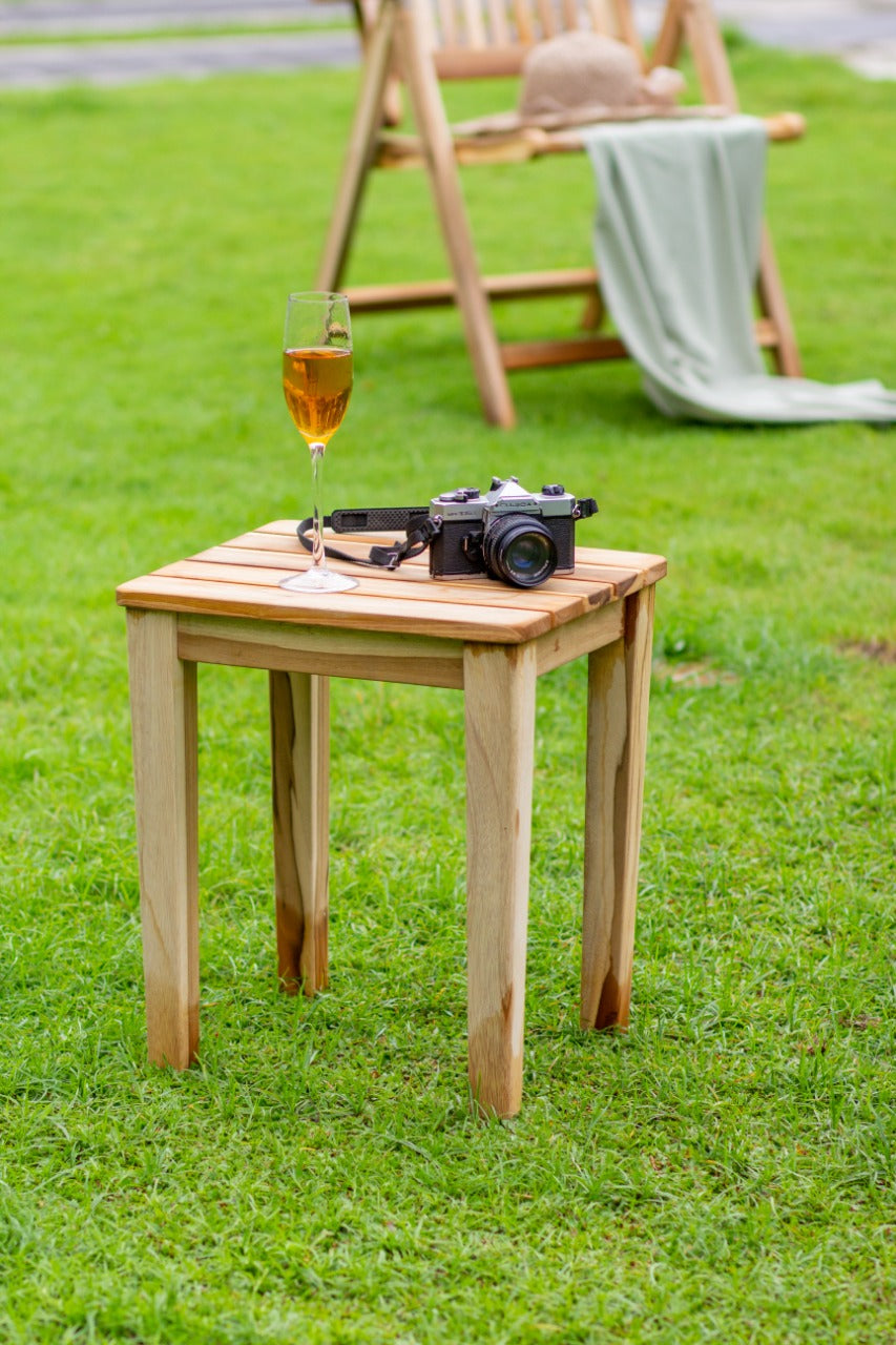 Teak table – Carla, natural natural materials in boho style