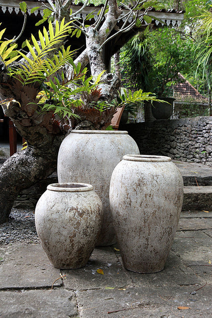 Terracotta vase – Sparta Neck, natural natural materials in boho style