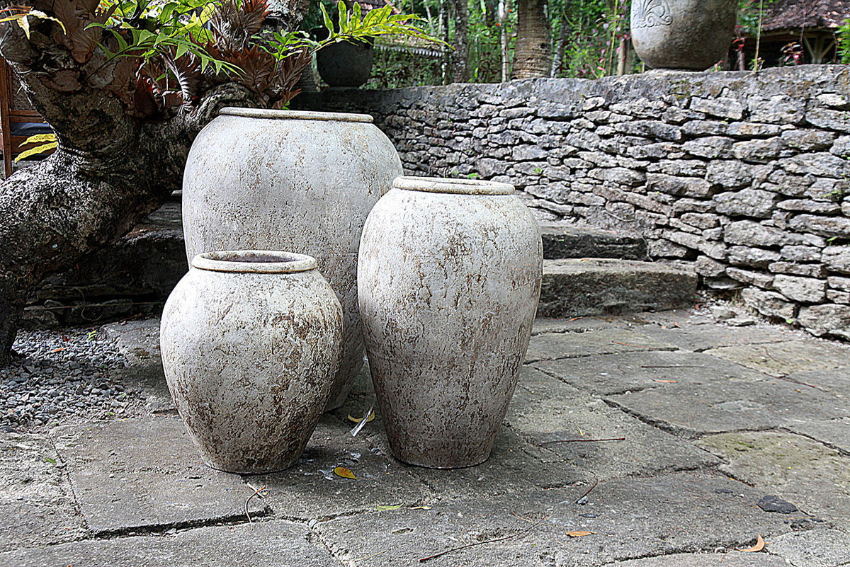 Sparta Neck vase in natural materials – boho decor by BaliSouk