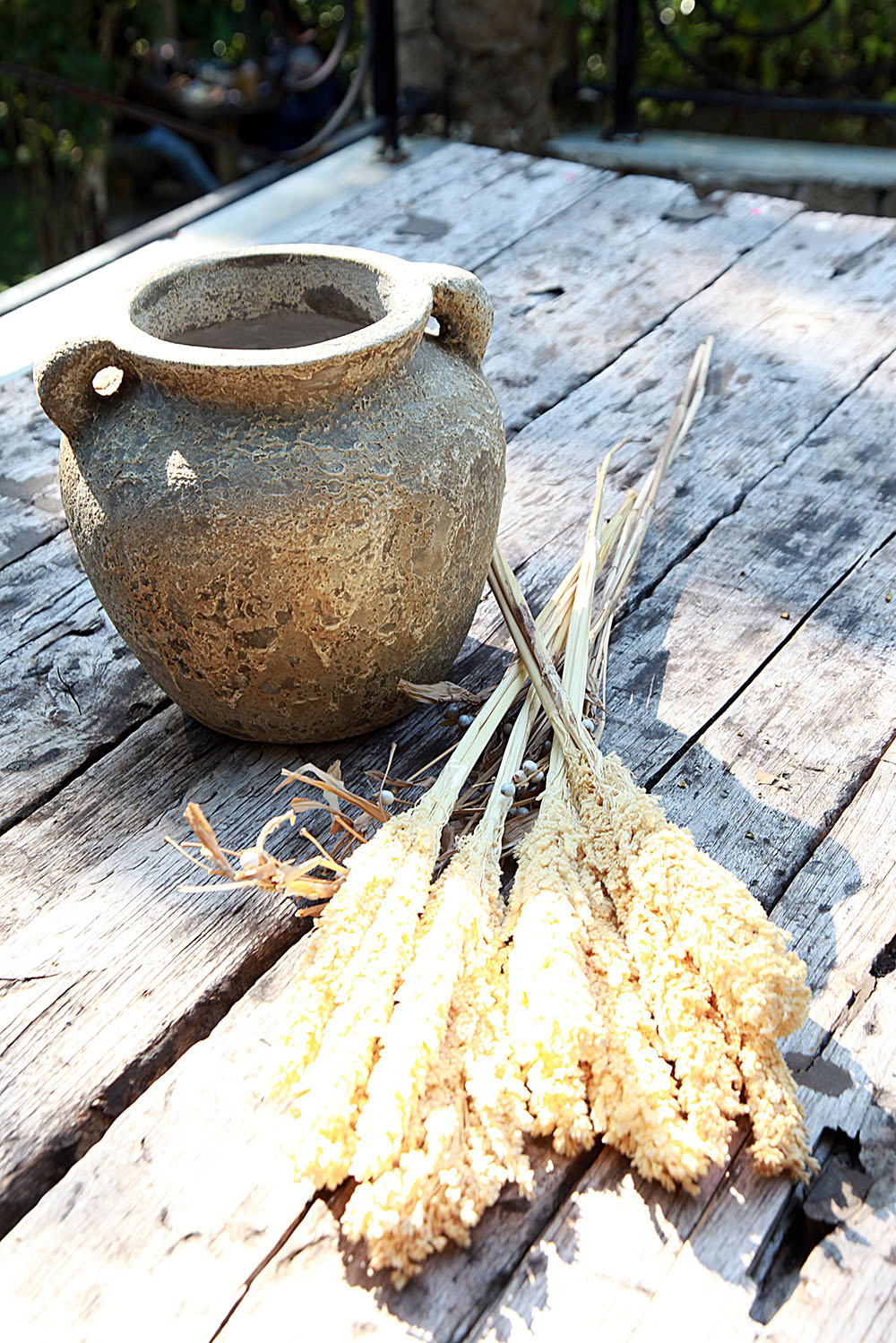 Handcrafted terracotta pot – Pouri, boho decor from BaliSouk