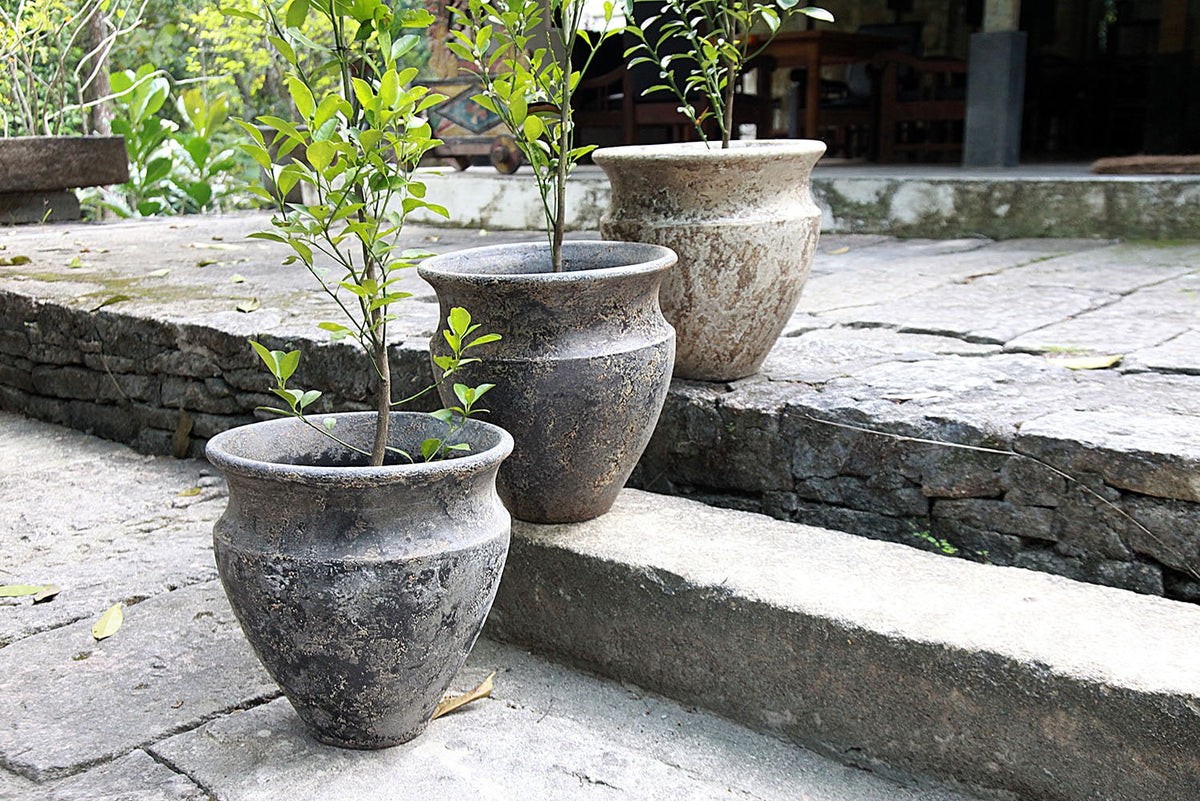 Koroni pot in natural materials – handmade boho decor from Bali