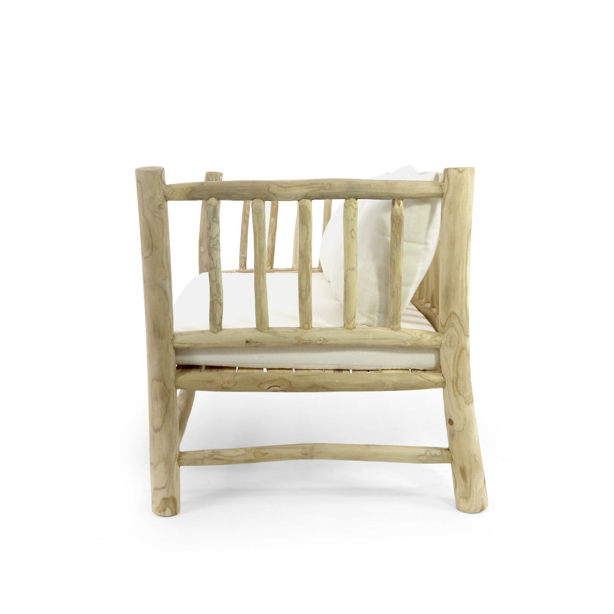 Handcrafted teak branch living set – Mayorca, boho furniture from BaliSouk