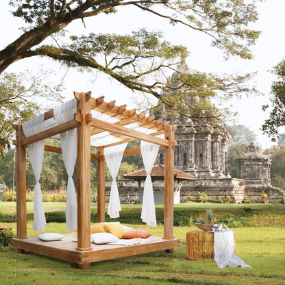 Handmade teak daybed – the Monte Carlo, boho furniture made in Bali