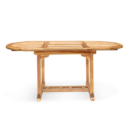 Teak extension table Java Ext. – boho furniture, handwoven and handmade in Bali