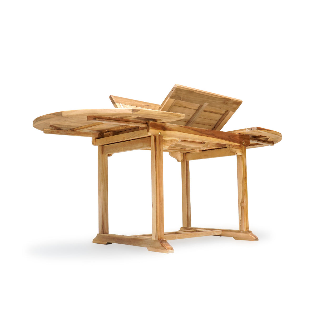 Teak extension table – Java Ext., natural natural materials in boho style