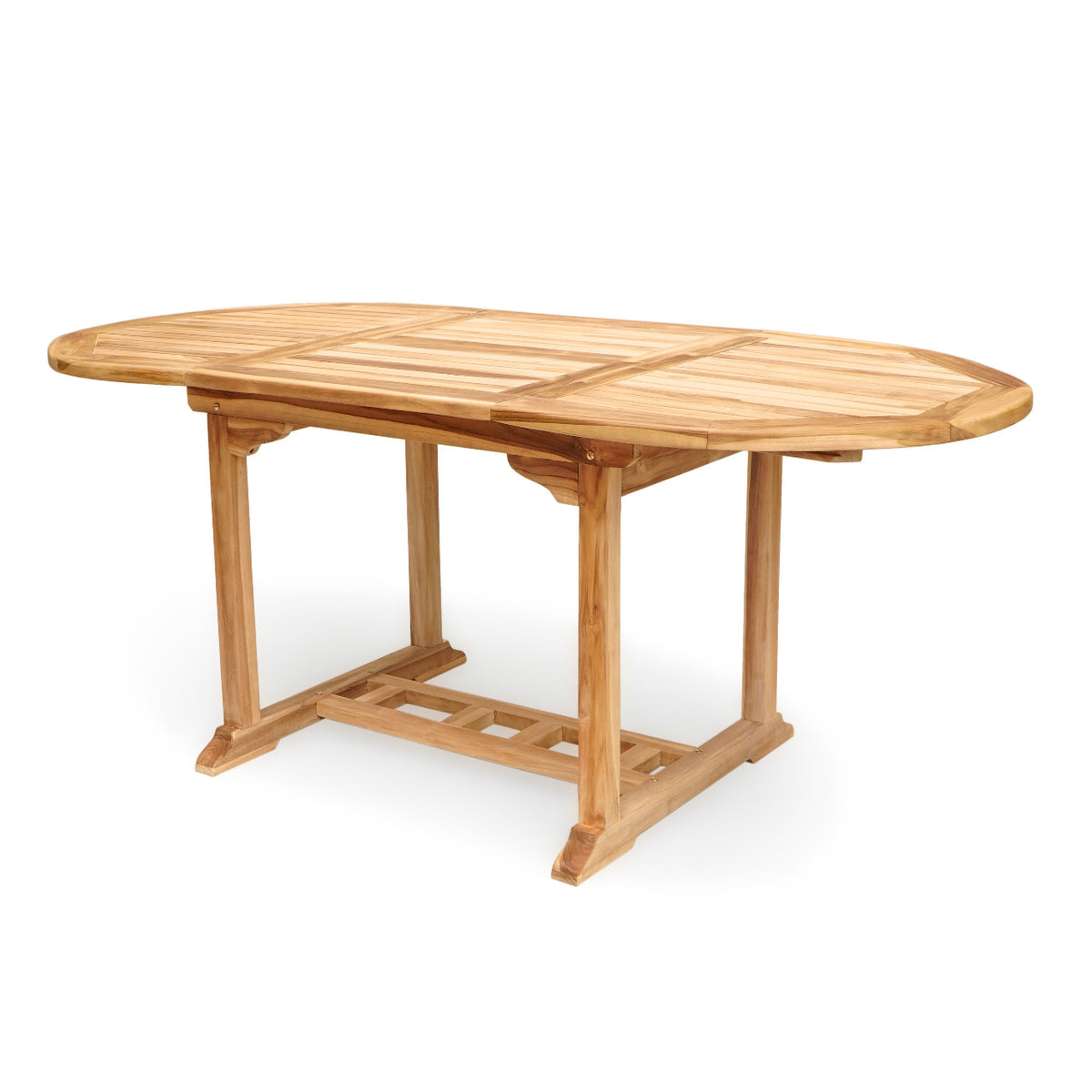 Teak extension table Java Ext. – boho furniture, handwoven and handmade in Bali