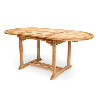 Teak extension table Java Ext. – boho furniture, handwoven and handmade in Bali