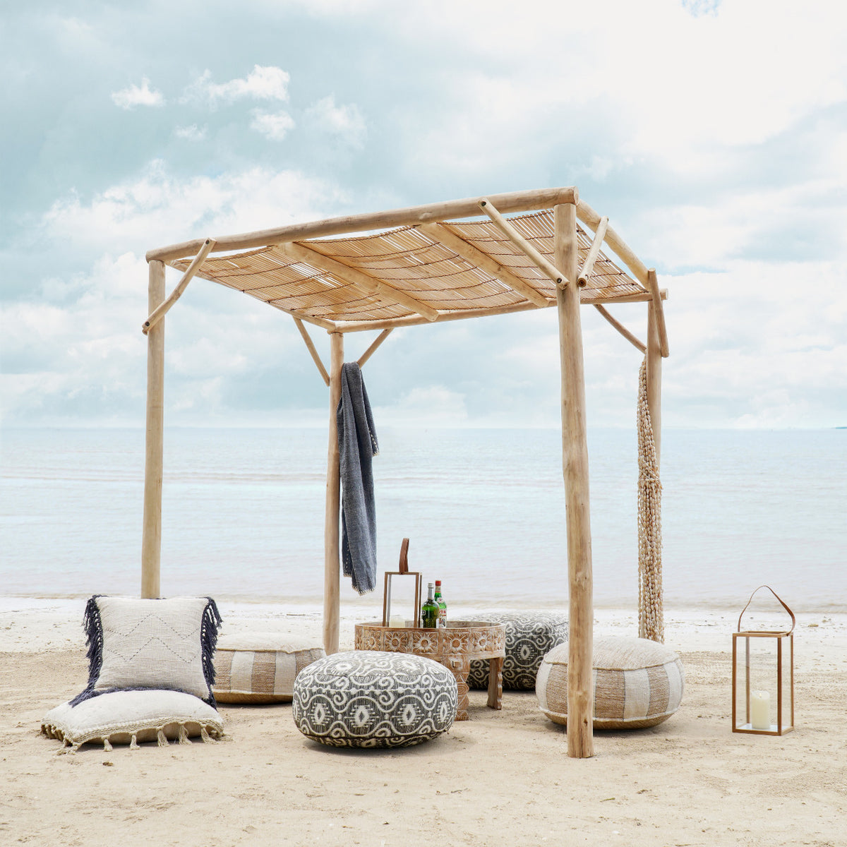 Gustavia Top gazebo in natural materials – boho furniture by BaliSouk