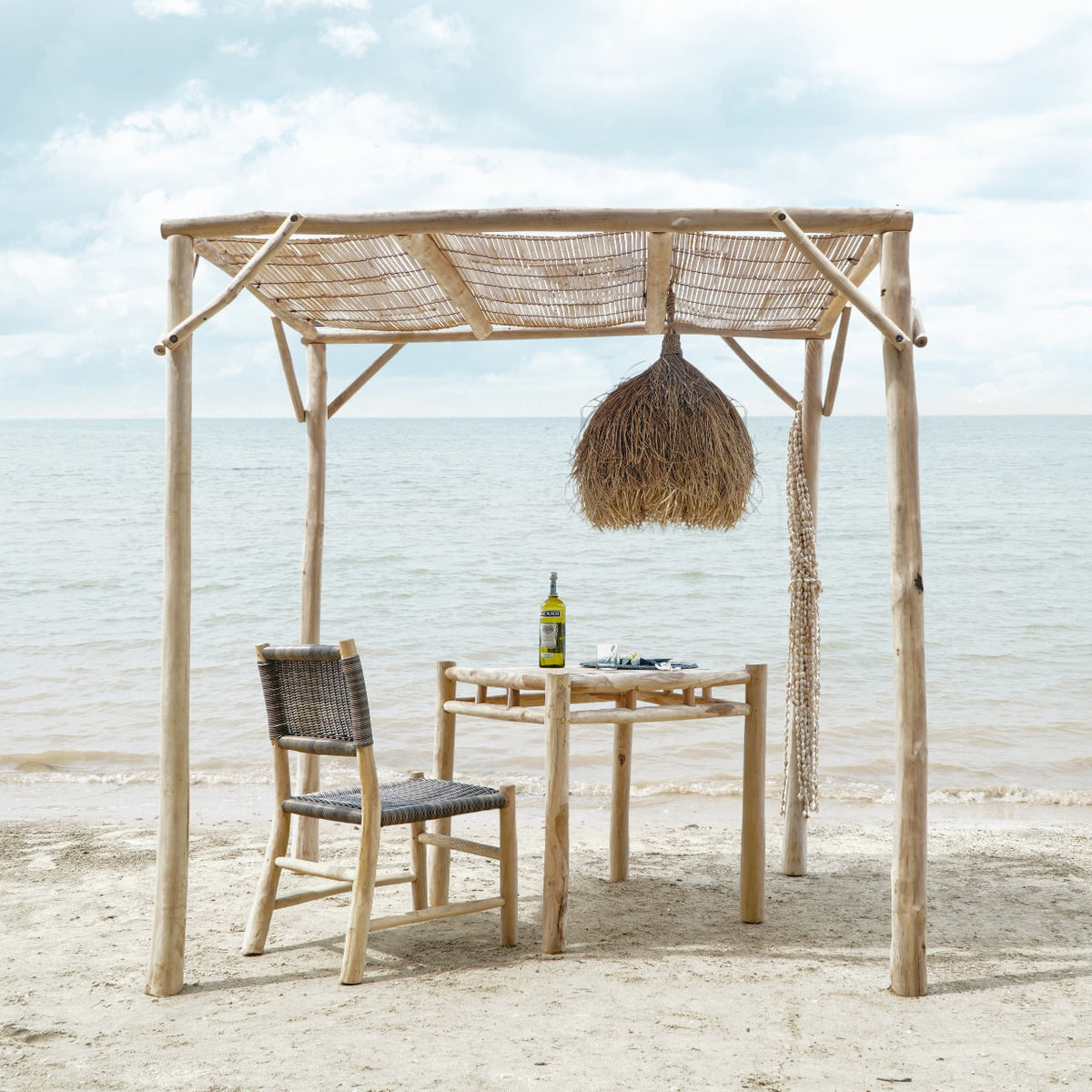 Teak branch dining chair – Gustavia – boho furniture handmade in Bali by BaliSouk