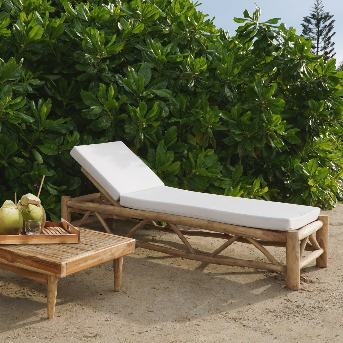 Gustavia Sun Lounger With Cushion