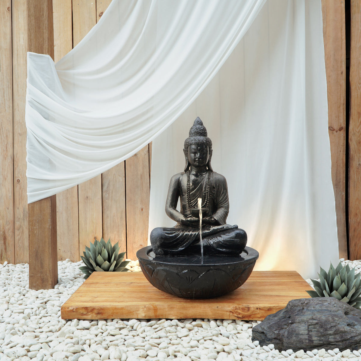 Sitting Buddha Water Fountain With Pump