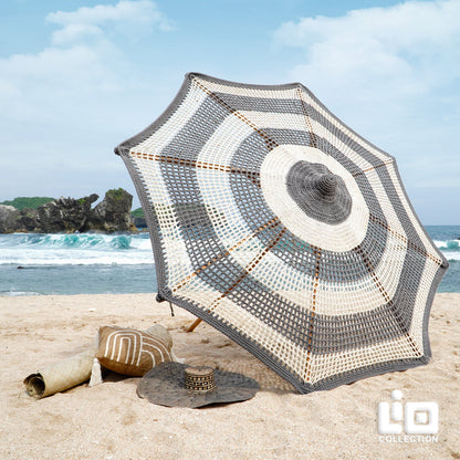 Rope umbrella – San Remo Beach, natural natural materials in boho style