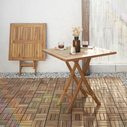 Teak folding table Modena – handmade in Bali, boho style