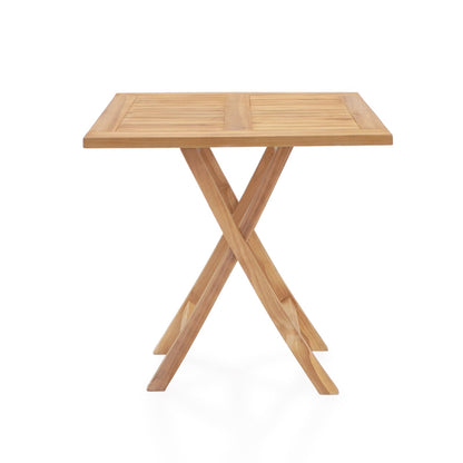Teak folding table – Modena, natural natural materials in boho style